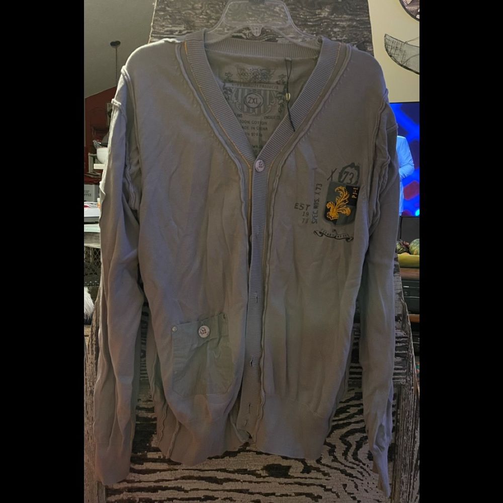 Pepe Jeans Military Long Sleeve  Button Up  CARDIGAN VERY RARE 2X NEW SMOKE FREE